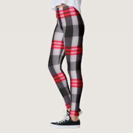 Play Popular Abstrakt Red Black Play Collection Leggings