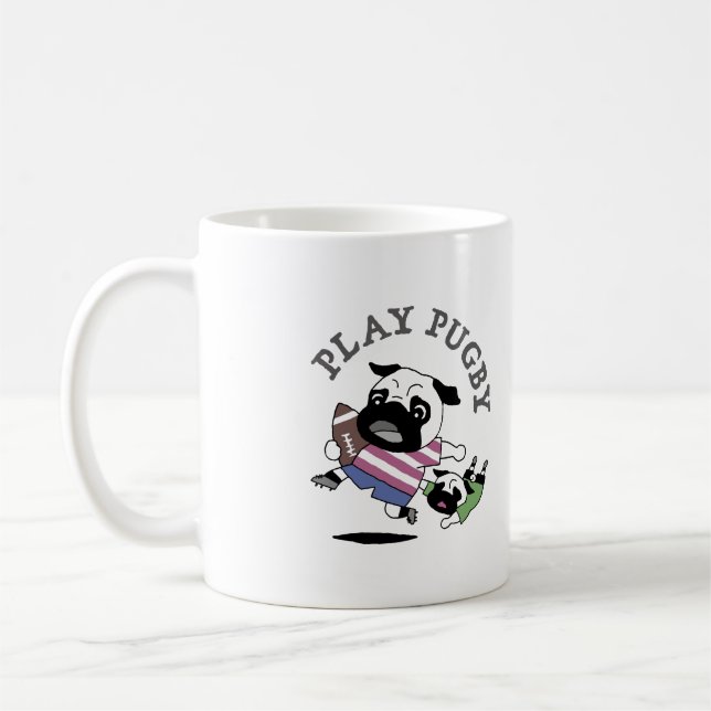 ”PLAY PUGBY" KAFFEMUGG (Vänster)