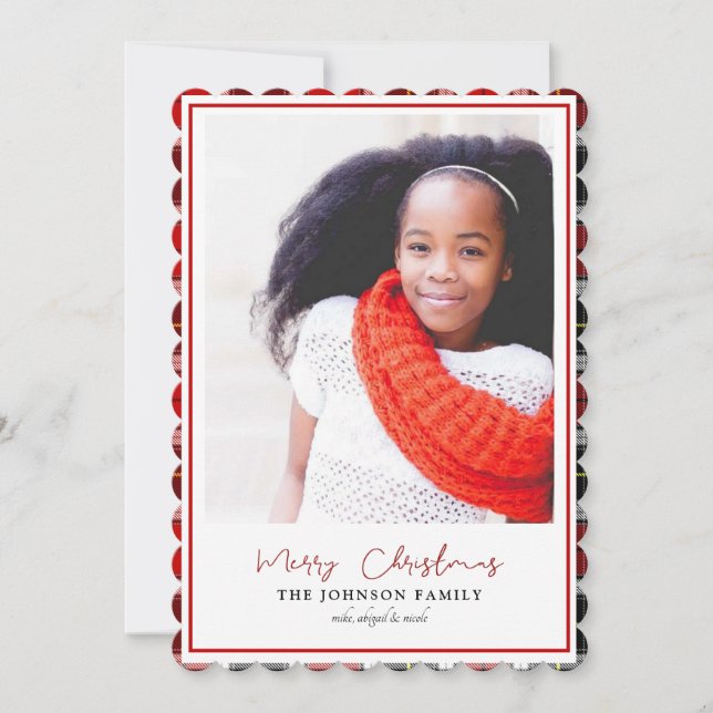 Play Ram Family Photo jul Scalloped (Framsida)