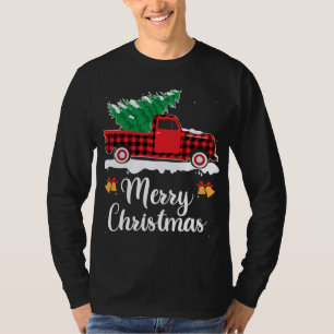 Play Red Lastbil som bär en Julgran-Julafton-fläck T Shirt