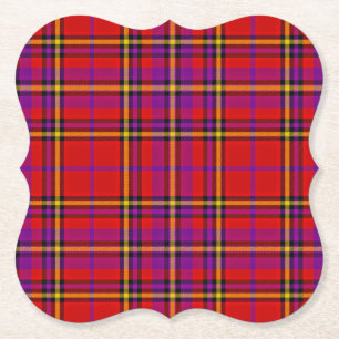 Play Red Tartan Swahili Checkered Mönster-54813 Underlägg Papper