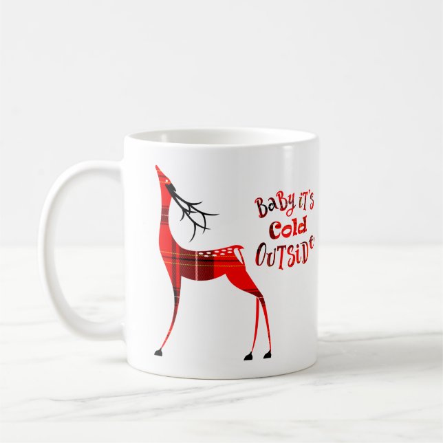 Play Reindeer Baby sitt Kall utanför Kaffemugg (Vänster)