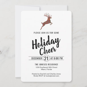 Play Reindeer Helgdag Cheer Inbjudningar