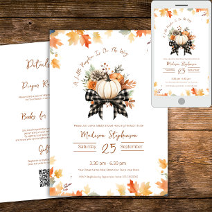 Play Ribbon Little Pumpkin på Way QR-koden Inbjudningar