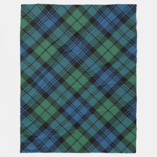 Play Rustic Blue Grönt Campbell Tartan Fleecefilt