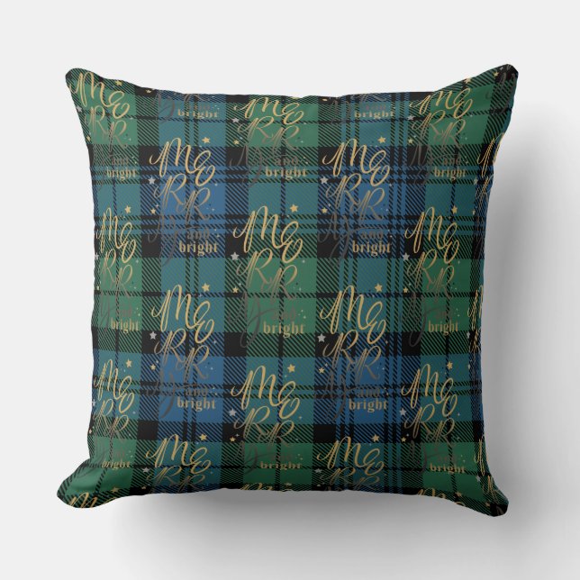 Play Rustic Campbell Merry och Bright Tartan Kudde (Framsida)