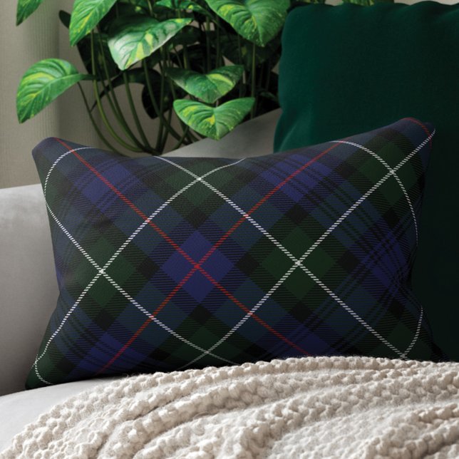 Play Rustic Grönt Lila Klan MacKenzie Tartan Prydnadskudde (Rustic Plaid Clan MacKenzie Tartan Accent Pillow)