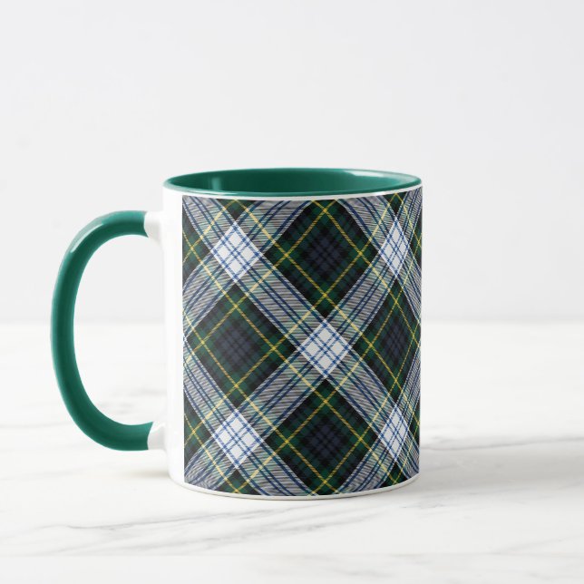 Play Rustic Grönt White Klan Gordon Tartan Mugg (Vänster)