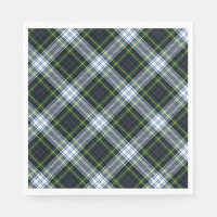 Play Rustic Klan Gordon White Grönt Tartan Papper