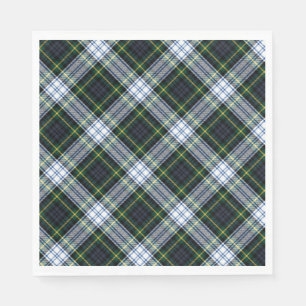 Play Rustic Klan Gordon White Grönt Tartan Papper Pappersservett