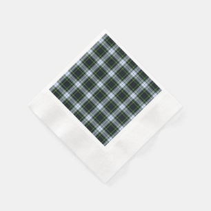 Play Rustic Klan Gordon White Grönt Tartan Pappersservett