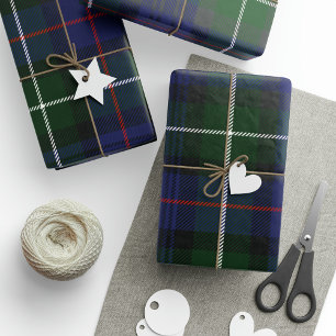 Play Rustic Klan MacKenzie Grönt Lila Tartan Presentpapper