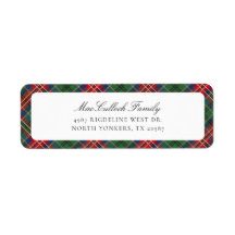 Play Rustic Tartan Red Returadress