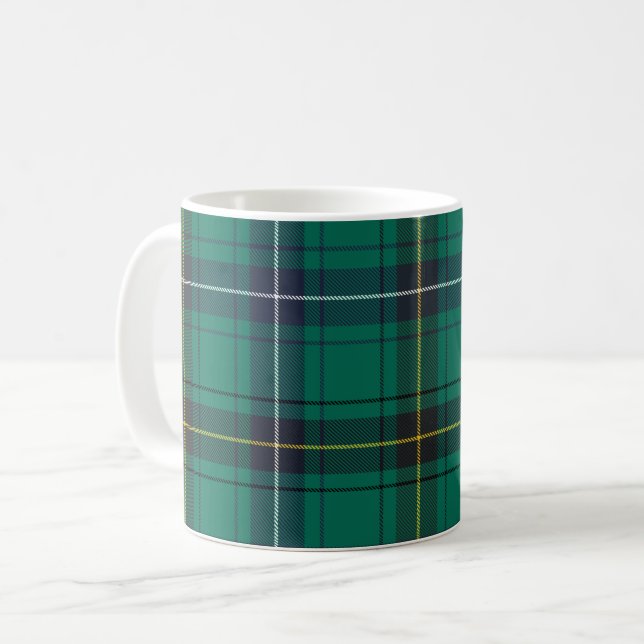 Play Scottish Klan Henderson Grönt Black Check Kaffemugg (Framsida vänster)
