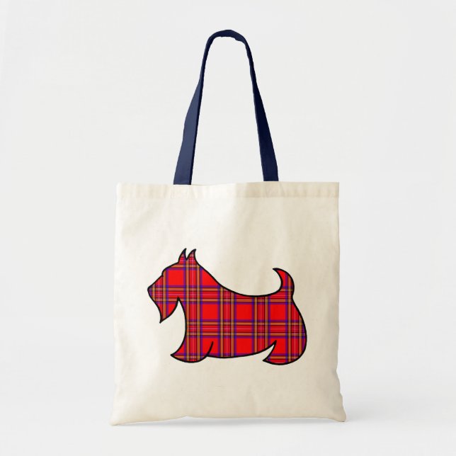 Play Scottish Terrier Scotty Bok Tote Bag Gift Tygkasse (Framsidan)