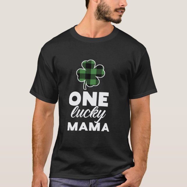 Play Shamrock One Lucky Mamma T Shirt (Framsida)