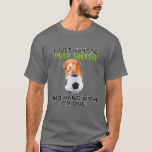 Play Soccer HW Hund Nova Scotia Anka Tolling Re T Shirt