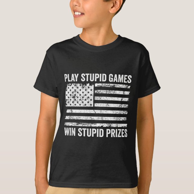 Play Stud Games Win Stud Prizes - Sarcastic Usa Fl T Shirt (Framsida)