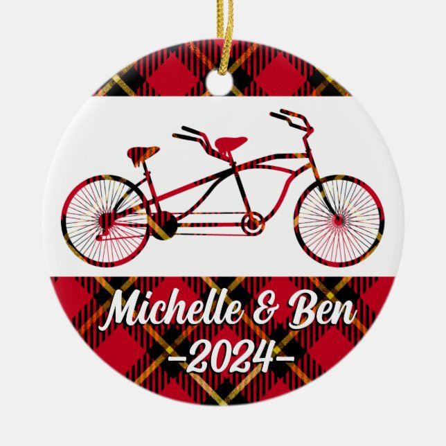 Play Tandem Bicycle - Par Bike Ornament (Framsidan)