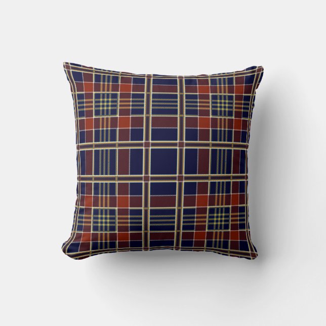 Play Tartan Blue och Red Kudde (Framsida)