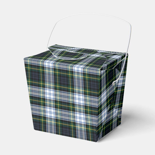 Play Tartan Klan Gordon White Grönt Classic Presentaskar (Framsidan Sidan)