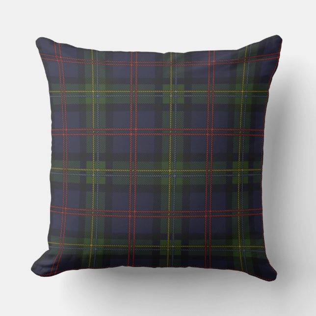 Play Tartan Rustic Grönt Lila Check Malcolm Kudde (Framsida)