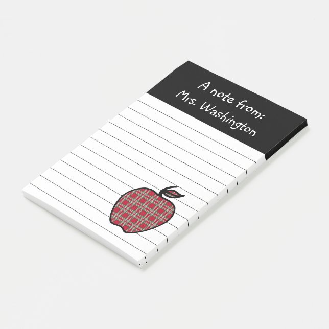 Play Teacher's Apple Post it Notes Post-it Block (Vinklad)