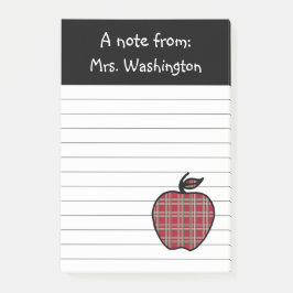 Play Teacher's Apple Post it Notes Post-it Block