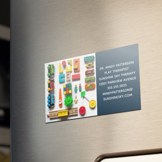 Play Therapist Child Psycholog Counselor Leksaker Magnetiska Visitkort (Skapare uppladdad)