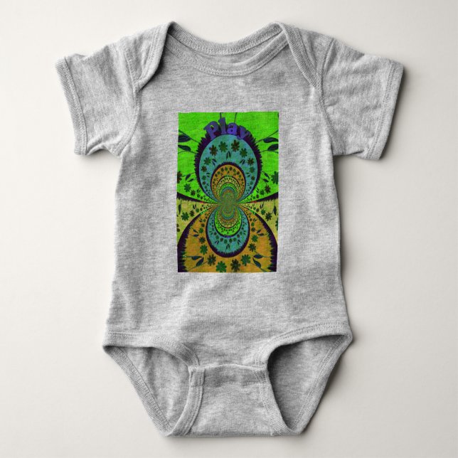 Play Time Anpassningsbar Baby Romper Tee (Framsida)