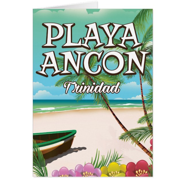 Playa Ancón Trinidad reseposter Hälsningskort (Framsidan)
