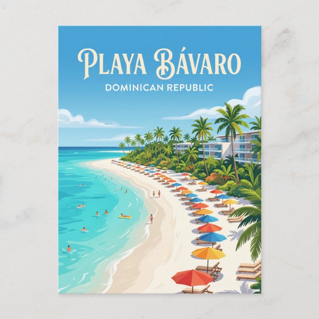 Playa Bávaro Dominikanska republiken Vykort (Framsida)