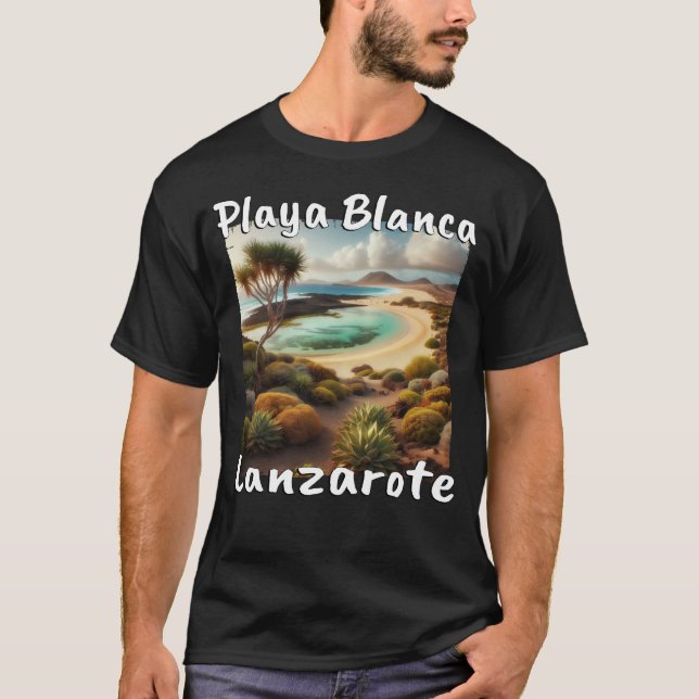 Playa Blanca Lanzarote Beach Vacation Dune T Shirt (Framsida)