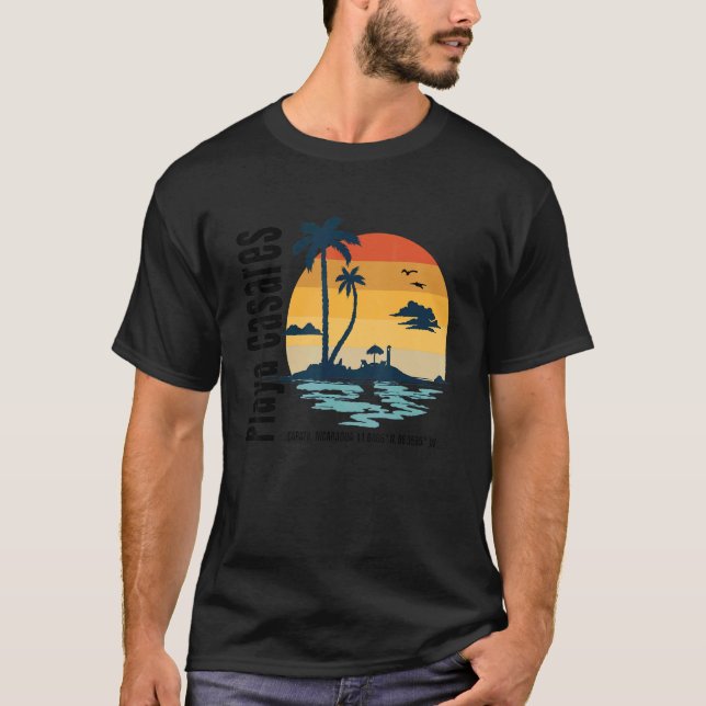 Playa Casares Beach Carazo Nicaragua T Shirt (Framsida)