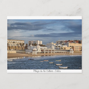 Playa de la Caleta ,Cádiz Vykort