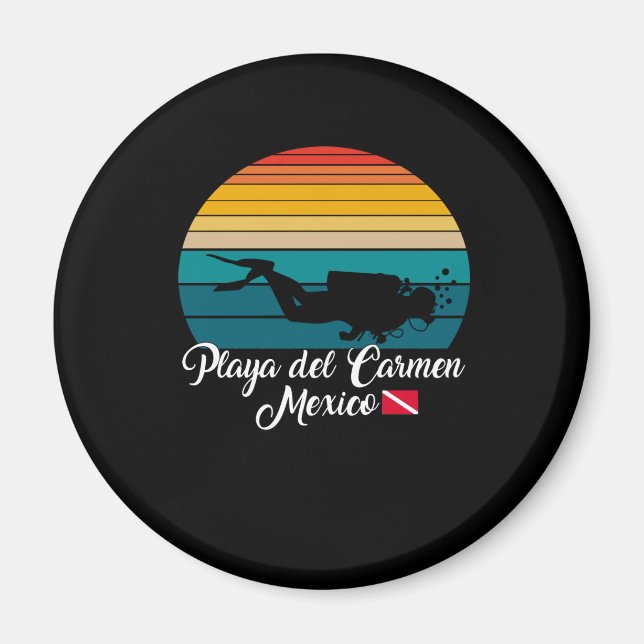 Playa del Carmen Mexico Diving Magnet (Framsidan)