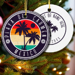 Playa del Carmen Mexico Retro Handflatan träd 60-t Julgransprydnad Keramik<br><div class="desc">Playa del Carmen-stranddesign. Mexikos stränder är den bästa destinationen för sommarsemestern. Du kan ge den här designen till dig själv eller till någon som ska till sommaren på Playa del Carmen Playa. Det är designat för surfare. För all strand älskare är det här till dig. - " Du kan anpassa...</div>