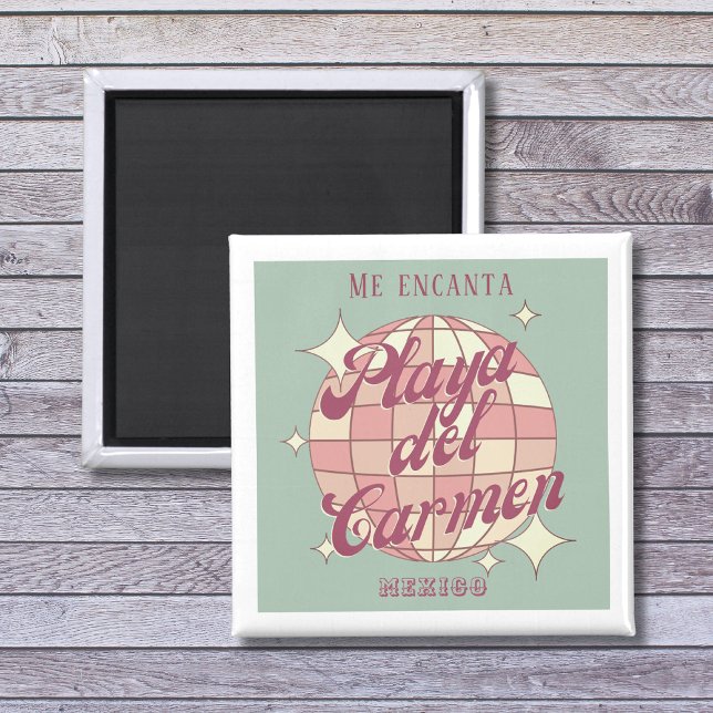 Playa del Carmen Mexico Retro souvenir decor Magnet (Skapare uppladdad)