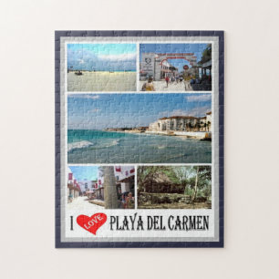 Playa Del Carmen - Mexiko - I Kärlek - Pussel