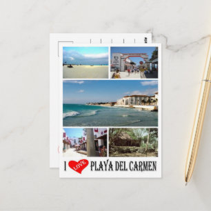 Playa Del Carmen - Mexiko - Jag älskar - Vykort