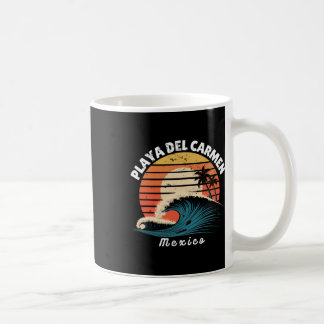 Playa Del Carmen Mexiko Kvinnor Män Surfbräda Kaffemugg