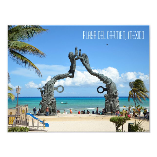 Playa del Carmen Riviera Maya Mexico Travel Fototryck (Framsidan)