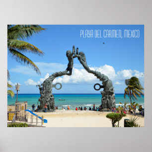 Playa del Carmen Riviera Maya Mexico Travel Poster