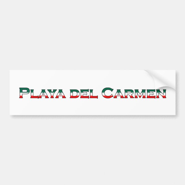 Playa del Carmen (textlogotyp) Bildekal (Framsidan)