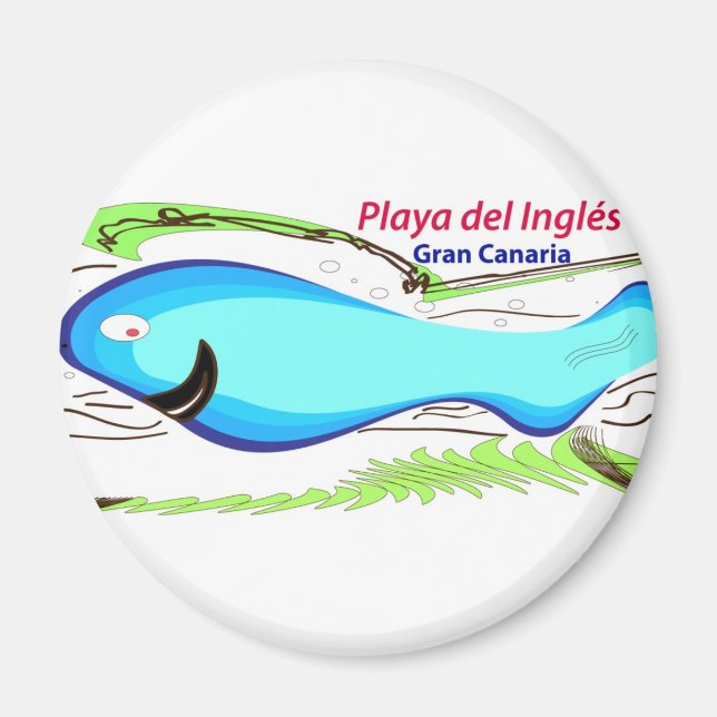 Playa del Ingles Gran Canaria Magnet (Framsidan)