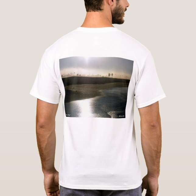 Playa del Rey Beach kl. 6.00 T Shirt (Baksida)