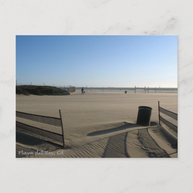 Playa del Rey Beach sent på dagen - Mike Izzo Vykort (Framsida)