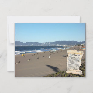 PLAYA DEL REY   Ett unikt område intill Stilla hav Vykort