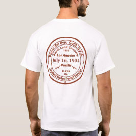 Playa del Rey Post Office Hand Cancelation Frimärk T Shirt