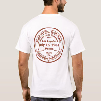 Playa del Rey Post Office Hand Cancelation Frimärk T Shirt